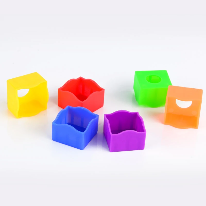 Hot Sale 10pcs Snooker Protective Covers Plastic Snooker Cue Rub Chalk Clamps Square Professional Durable Billiard Accessories