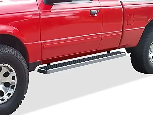 

Подножки APS для Ranger и Mazda B-Series 1998-2011 | 5-дюймовые серебристые защитные дуги из нержавеющей стали 304