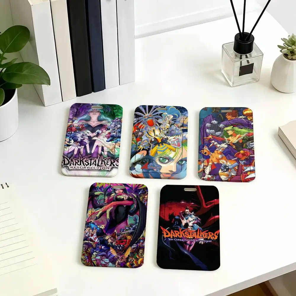 Anime D-Darkstalkers Card Holder Corporate Business Work Badge Holders Uisex Credit Bus Daily Commute ID Case