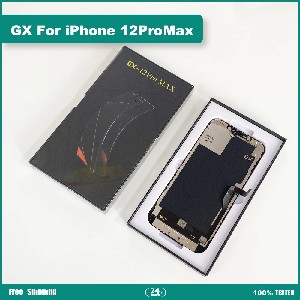 GX LCD Display For iPhone X XS XR 11 11ProMax 12 12Pro 12pro Max 13 Touch Screen Digitizer Assembly Support True Tone