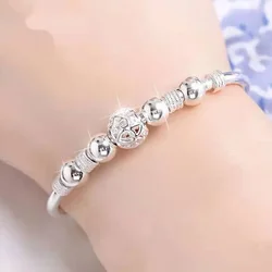 charms 925 sterling silver Luxury lucky Beads bracelets Bangles for women fashion classic party wedding jewelry Adjustable