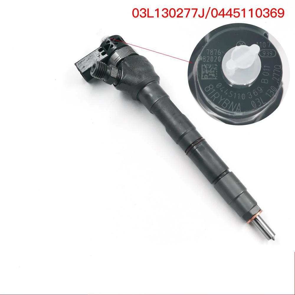 Common Rail Injector 0445110647 0445110369 03L130277J 03L130277Q 0986435166 Fit for Au-di 2,0 TDI