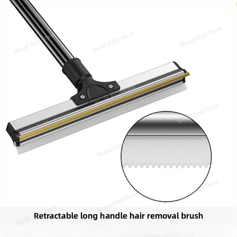

Pet Deshedding Brush Large Washable Telescopic Multi-functional Long-handle Hair Remover for Cats and Dogs Cleaning Tool
