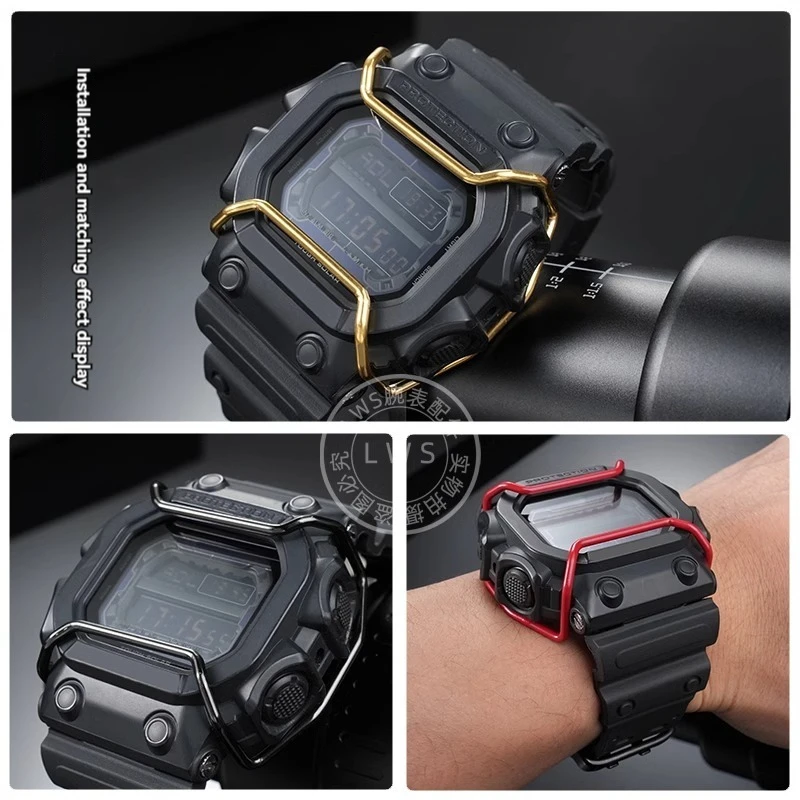 For Casio Block GX-56BB GX 56bb GXW-56 Giant G Metal Protective Bumper Anti Collision Steel Watch Protective Bar Accessories