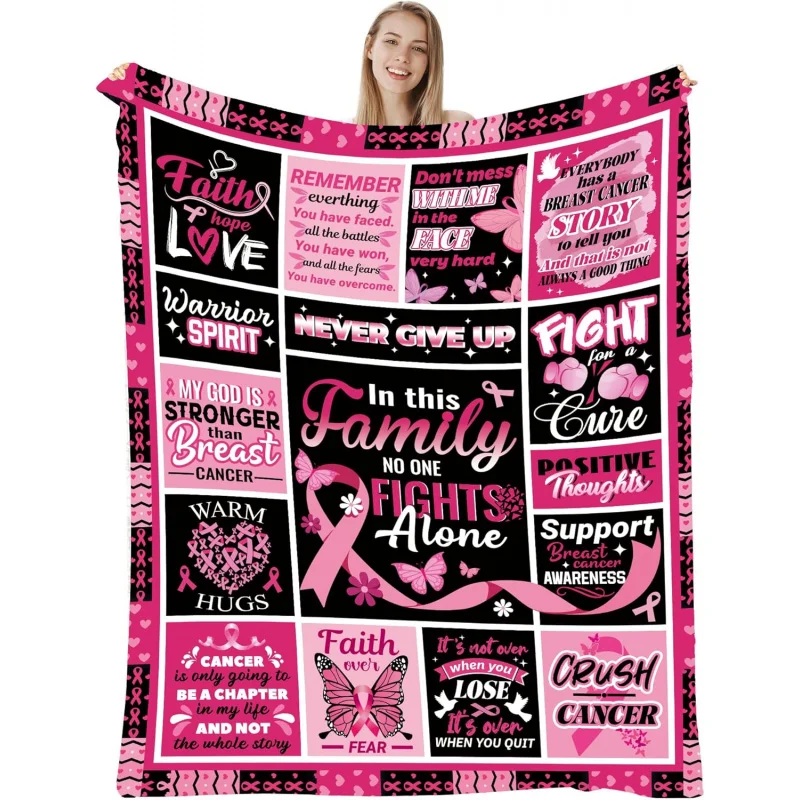 Gifts for breast disease survivors, blankets for friends and women after cancer surgery (60 