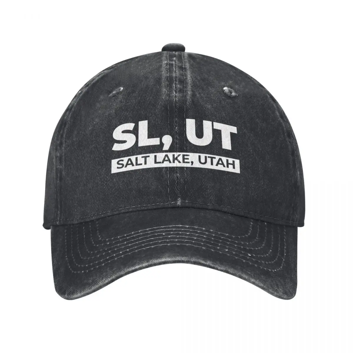 

SL UT Salt Lake City Utah Funny Baseball Cap fishing hat Streetwear New Hat For Men Women's