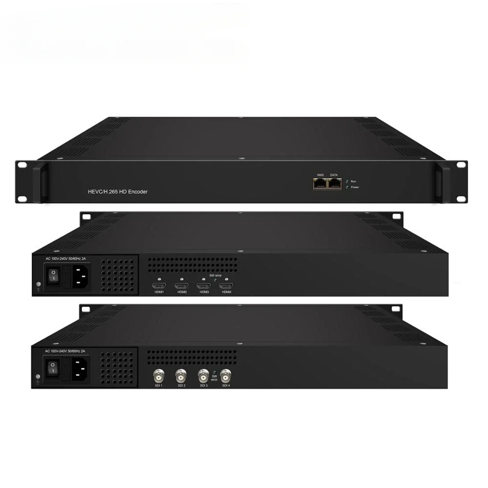 ASI/HD H265 HD Encoder 4 channels 8 channels 12 channels encoder ASI and IP out