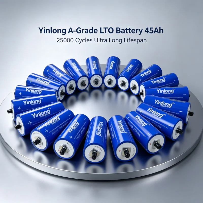 Image of DIANKAISHOU Brandneue, erstklassige 100% LTO 66160K Lithium-Titanat LTO 2.3V 45Ah Yinlong Batterie, streng ausgewählte hochwertige Produkte, niedriger Innenwiderstand 0,20~25mΩ, 10C DIY 12V 24V 48V