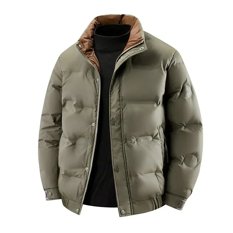 Winter Men's Casual Short Puffer Jacket White Duck Down Coats Men Winter Quality Coat Male Outdoor Windproof Thicker Warm Parkas