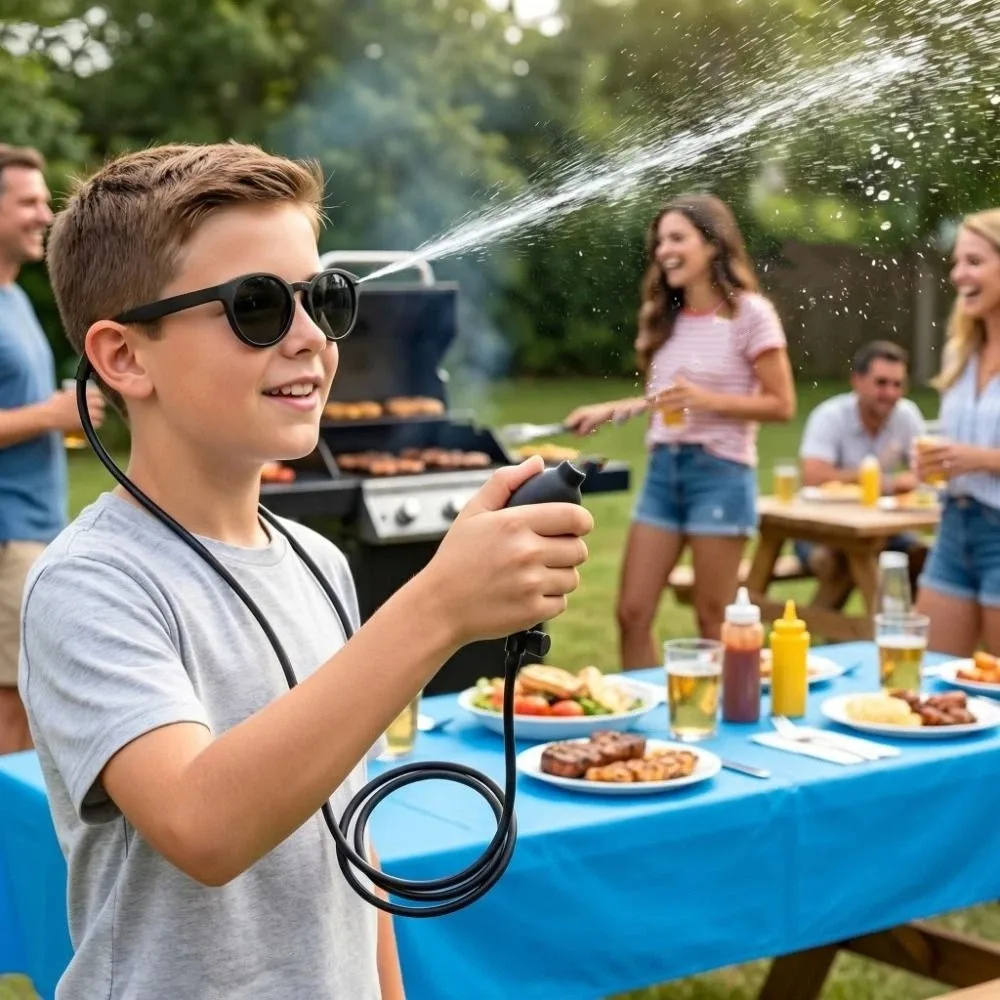 Invisible Water Design Sprinkling Sunglasses Creative Prank Water Shooting Joke Gift 90ml Funny Spraying Gag Beach Pools