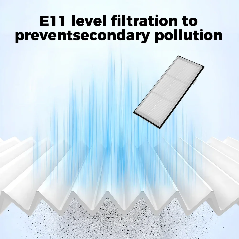ل Roborock G10/G10S/S7/S70/S75/S8/S8/T7S/T7S Plus/G10S Pro/G10S Pure/G20 Pro Ultra HEPA مرشح جهاز آلي لتنظيف الأتربة قطع الغيار