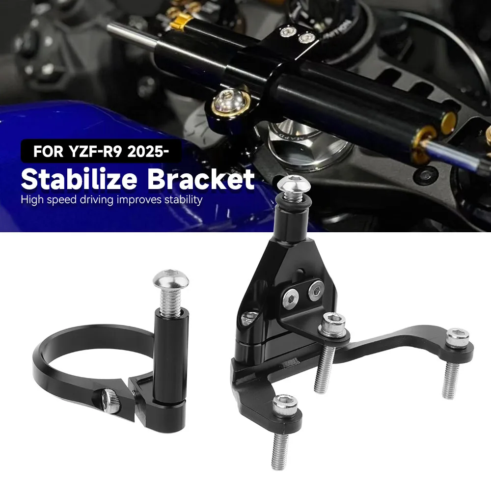 R9 Lenkungsdämpfer Motorrad Stabilisierungsdämpfer Halterung Dämpfungs-Kit für Yamaha YZF-R9 YZFR9 YZF R9 2025-2026