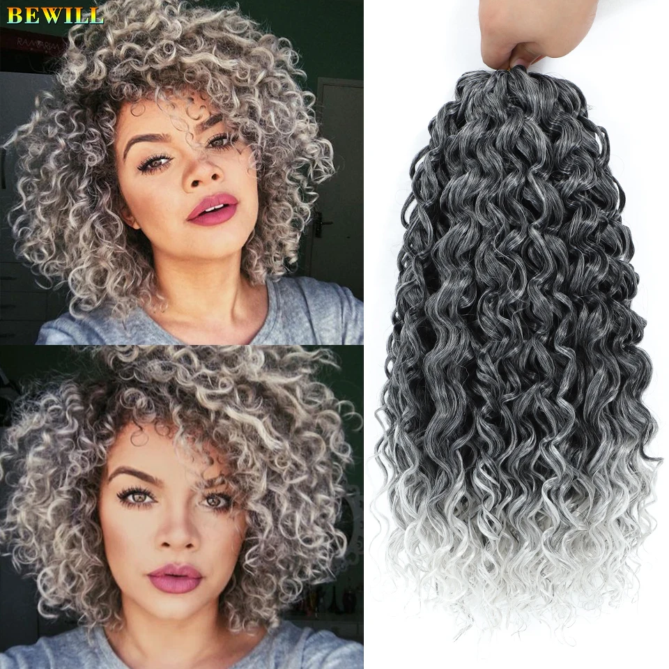 

14-дюймовые TGrey Short GoGo Curl Crochet Hair Ombre Brown TBug Brown Blonde Синтетические волосы GoGo Curl Water Wave Плетение волос для женщин