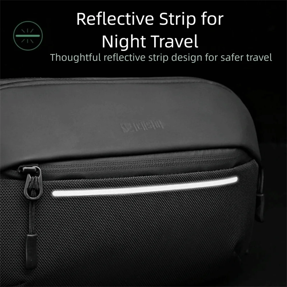 

Мужская водонепроницаемая сумка через плечо, многофункциональная расширяемая сумка-мессенджер, модная поясная сумка простого дизайна для путешествий