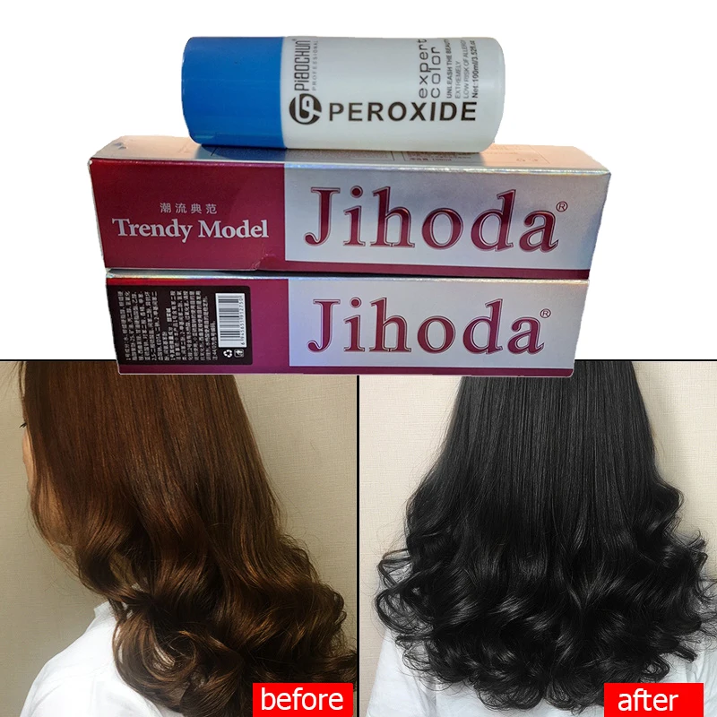 Natural hair dye natural black dark brown non fading can cover white hair for long time change gray hair not harm the body