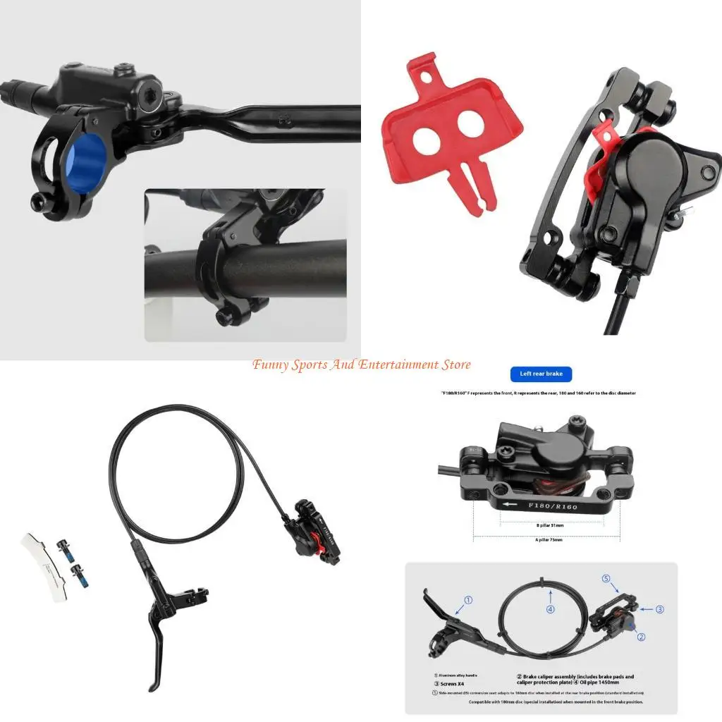 

C4DE Professional Bicycles Disc Brakes Weather Resistant Hydraulic Disc Brake Caliper for Enhancing Safety