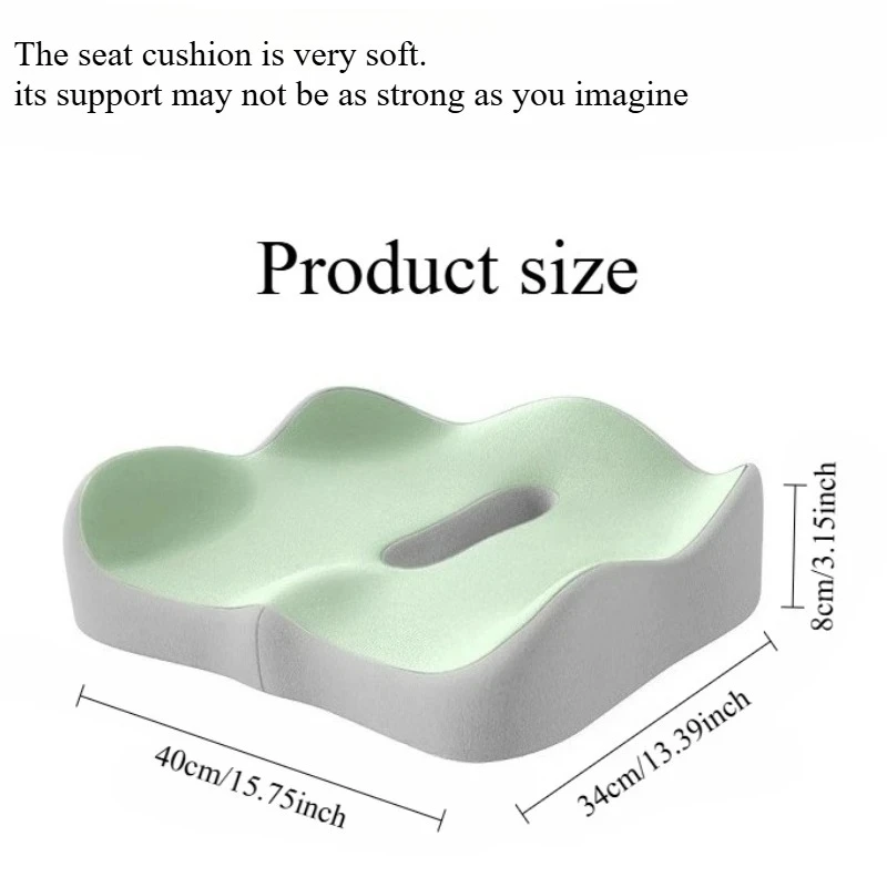 1 szt. Poduszka lędźwiowa 3D do samochodu, ergonomiczna z pianki memory do łagodzenia bólu w dolnej części pleców, również do użytku w biurze i w wózkach inwalidzkich