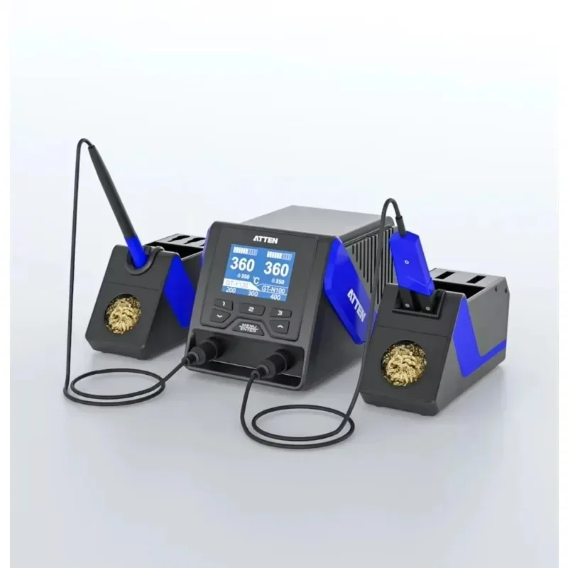 New for GT-6200 Metal High-Power Dual-Channel Lead-Free Soldering Station for Mobile Phone Repair