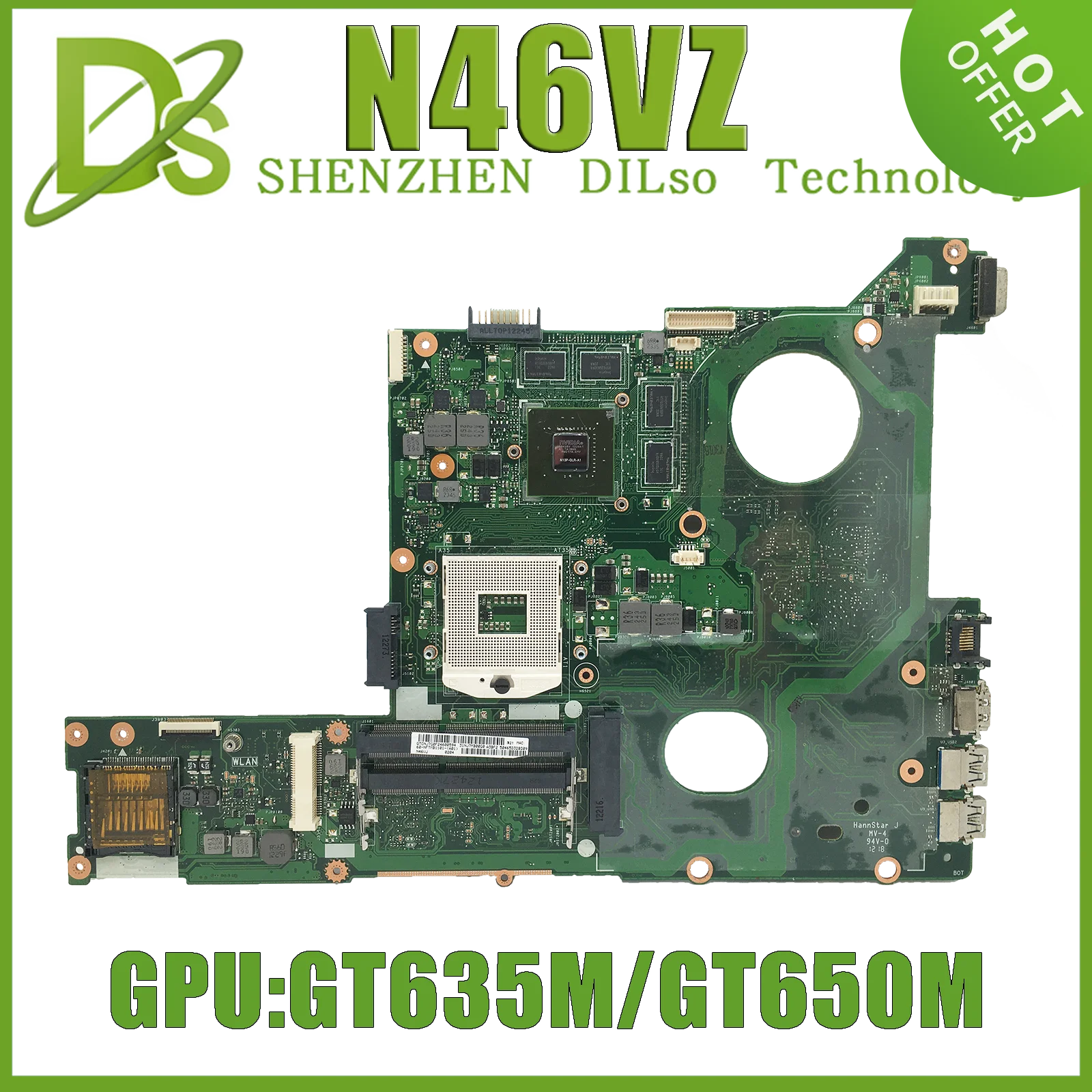 

KEFU N46VB N46VZ Материнская плата для ноутбука GT630M GT635M DDR3 для ASUS N46VB N46VZ N46VJ N46VM N46V N46VB Материнская плата 100, тест в порядке