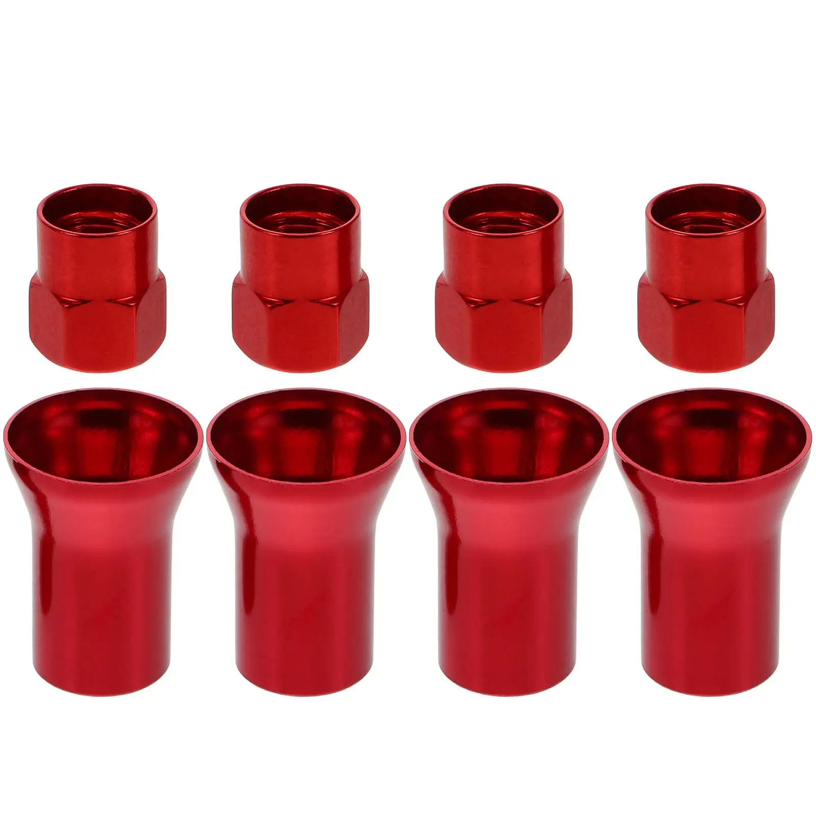 

8 Pcs Tire Valve Stem Cap Car Rim Caps Decorative Replacement Kit Rubber Secure Fit Valve Stem Sleeves Truck Wheel Air
