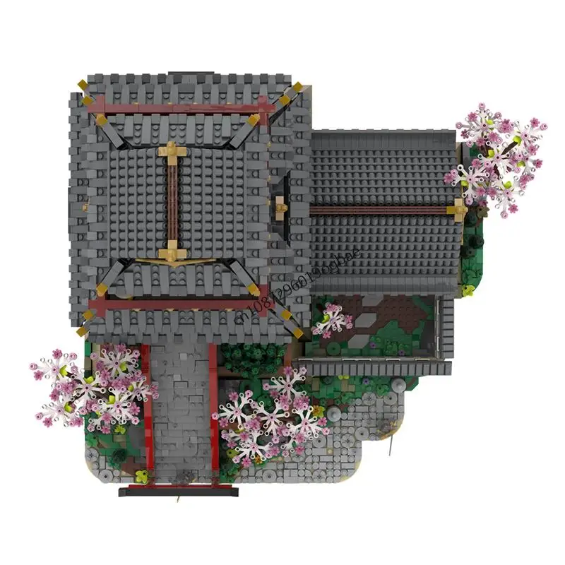 Novo 6618 pçs jogo série de filmes moc ninja samurai castelo modelo diy idéias criativas natal childtoy montagem quebra-cabeça presente aniversário