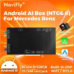 NaviFly NTG 6.0 MBUX Upgrade Android 13 Decoder Box CarPlay Android Auto for Mercedes Benz A B C E GLA GLK GLS CLA ML Class