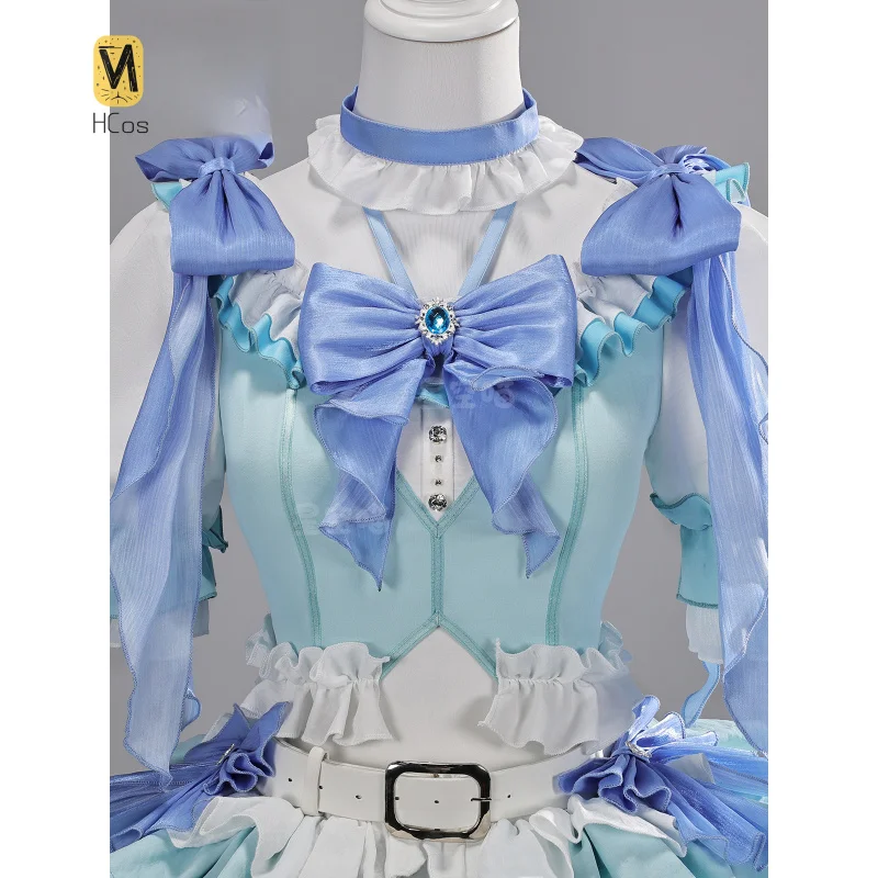 

Miki Sayaka Cosplay Madoka Magica Costume Women Lolita Dress With Hat Halloween Carnival Uniform Anime Clothing Party Suit