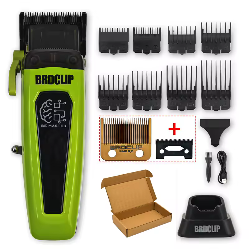 BRDCLIP Professional Electric Hair Clipper BRD 106 Hair Trimmer for Man 7500RPM with Base 5-adjusted DLC Blade Barber Machine - Image 11