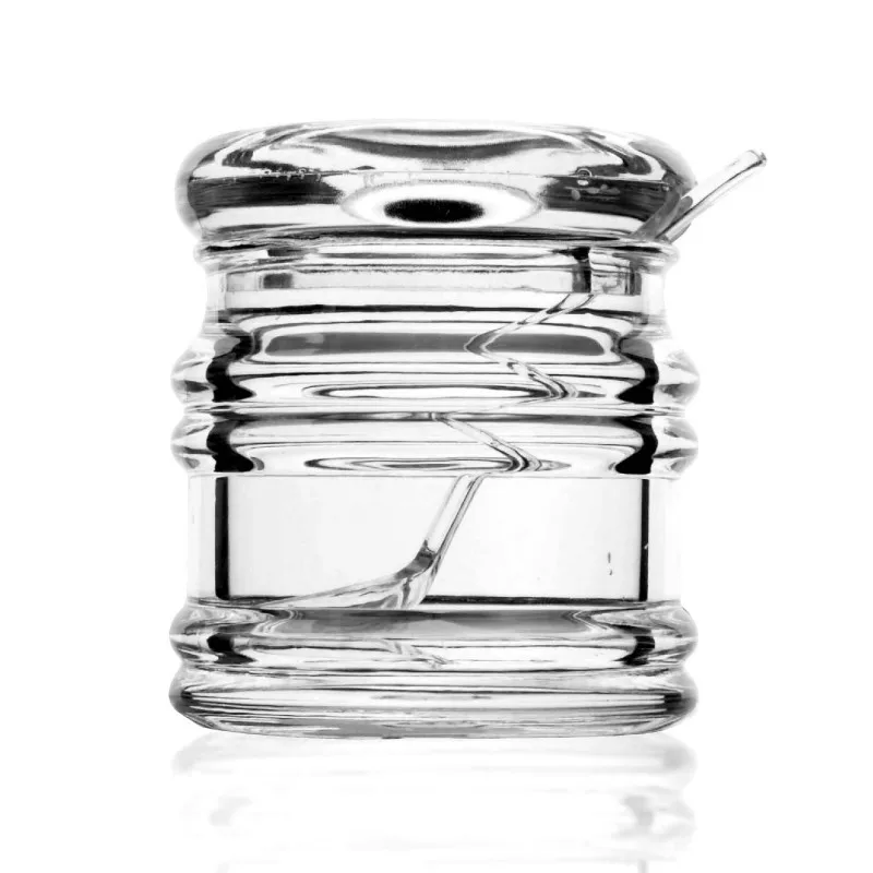 Kitchen Sugar Pots Transparent Acrylic Spice Salt Pepper Shakers Seasoning Jar Can Barbecue Condiment Bottles With Spoon