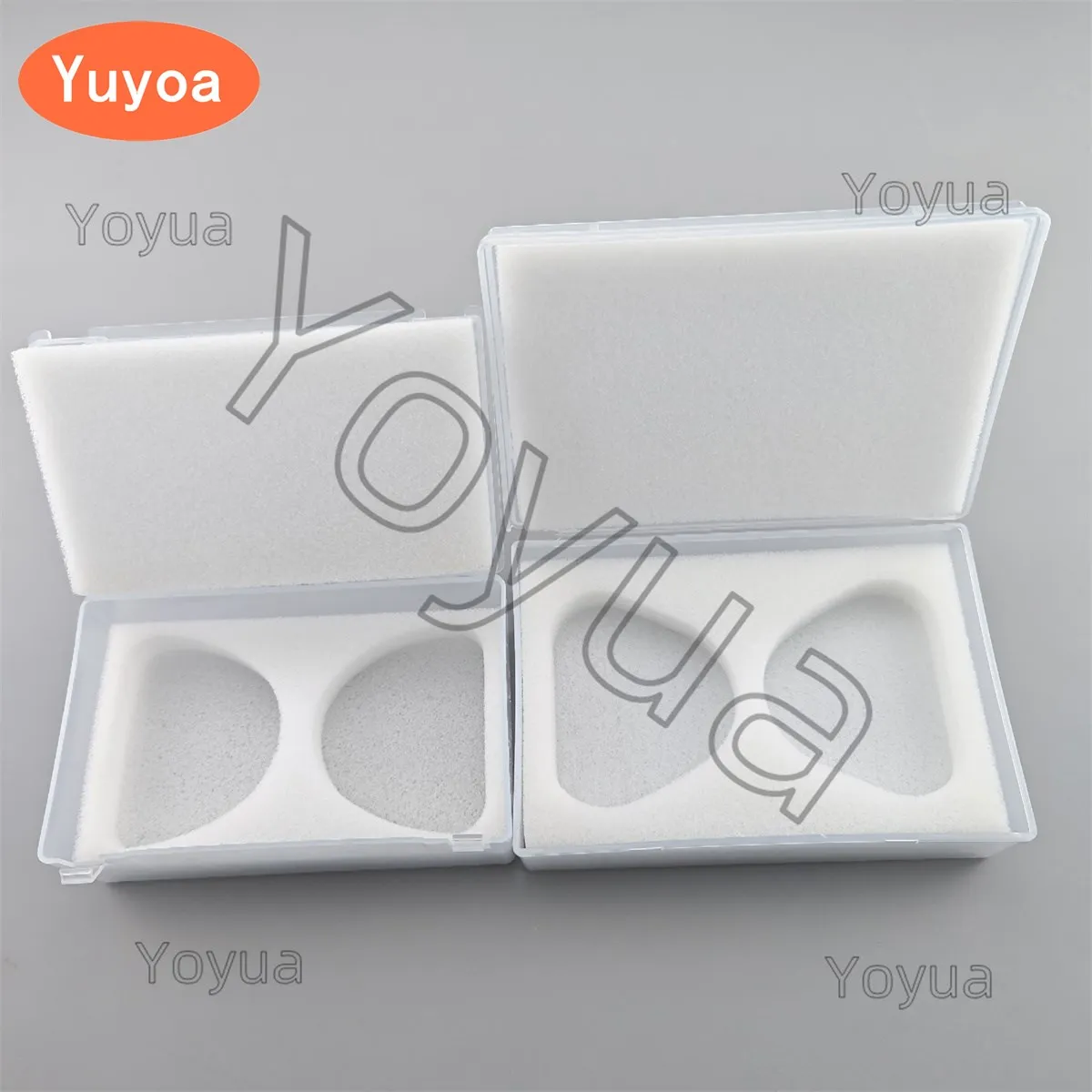 Cajas de almacenamiento para dentaduras postizas con esponja de espuma, almacenamiento de implantes dentales, caja de plástico para clínica, consumibles para dentistas, 10/15 Uds.