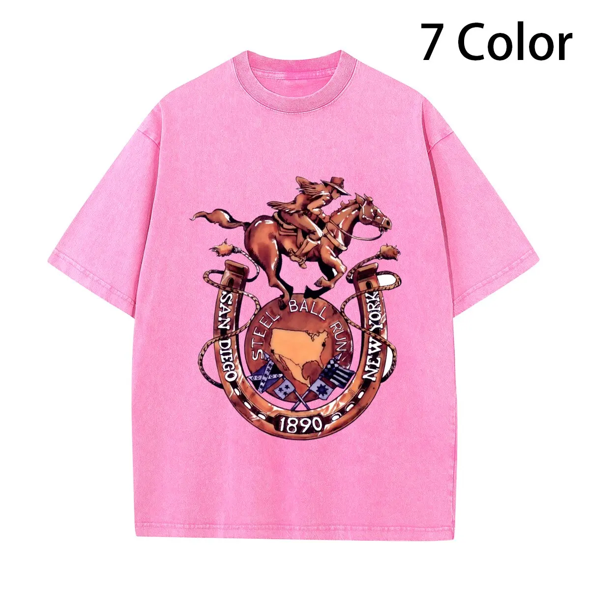 New STEEL BALL RUN Men's T-shirt long or short sleeves