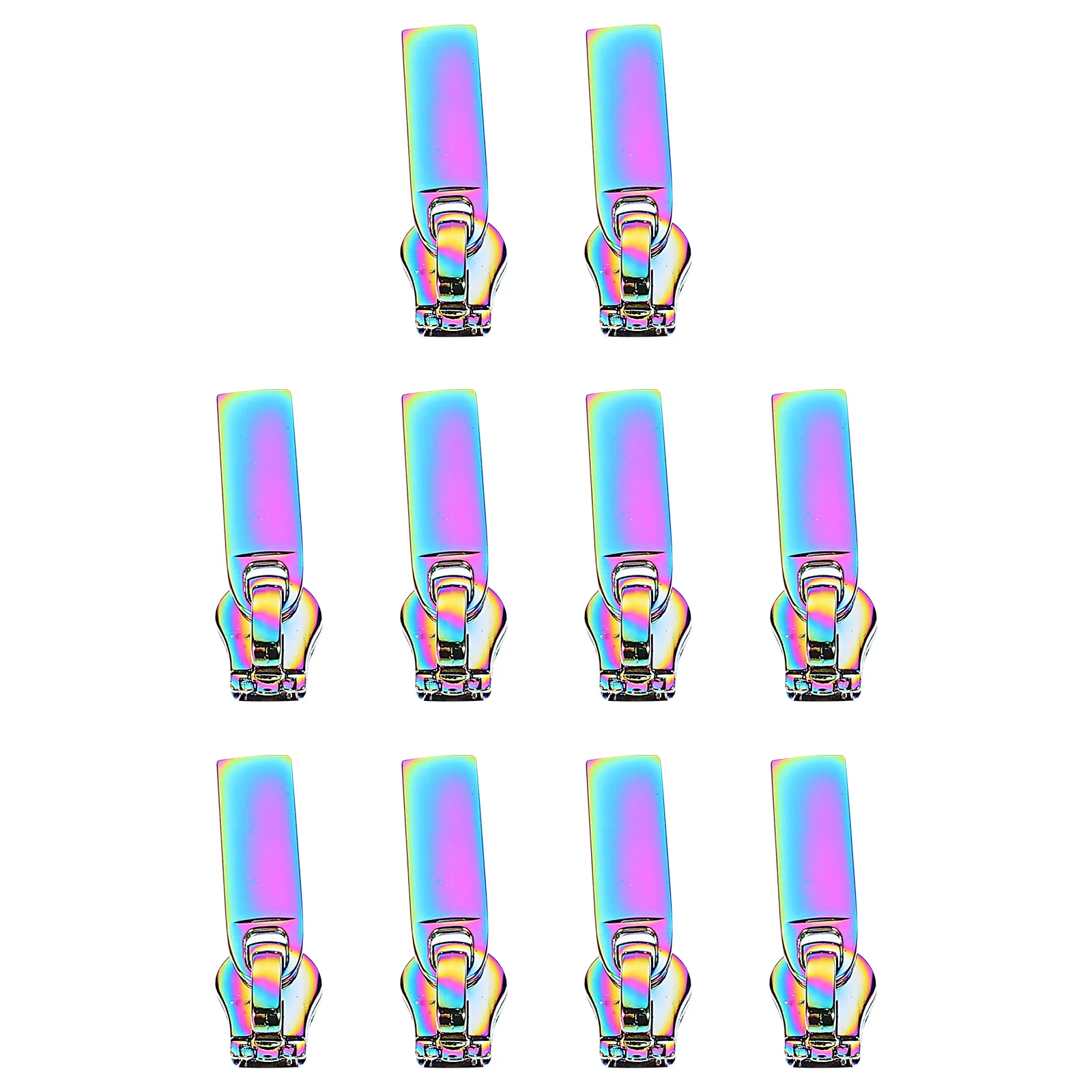 10Pcs Metal Zipper Pullers Durable Practical DIY Luggage Backpack Clothing Repair Accessories Zipper Pullers Repair Pull Tabs