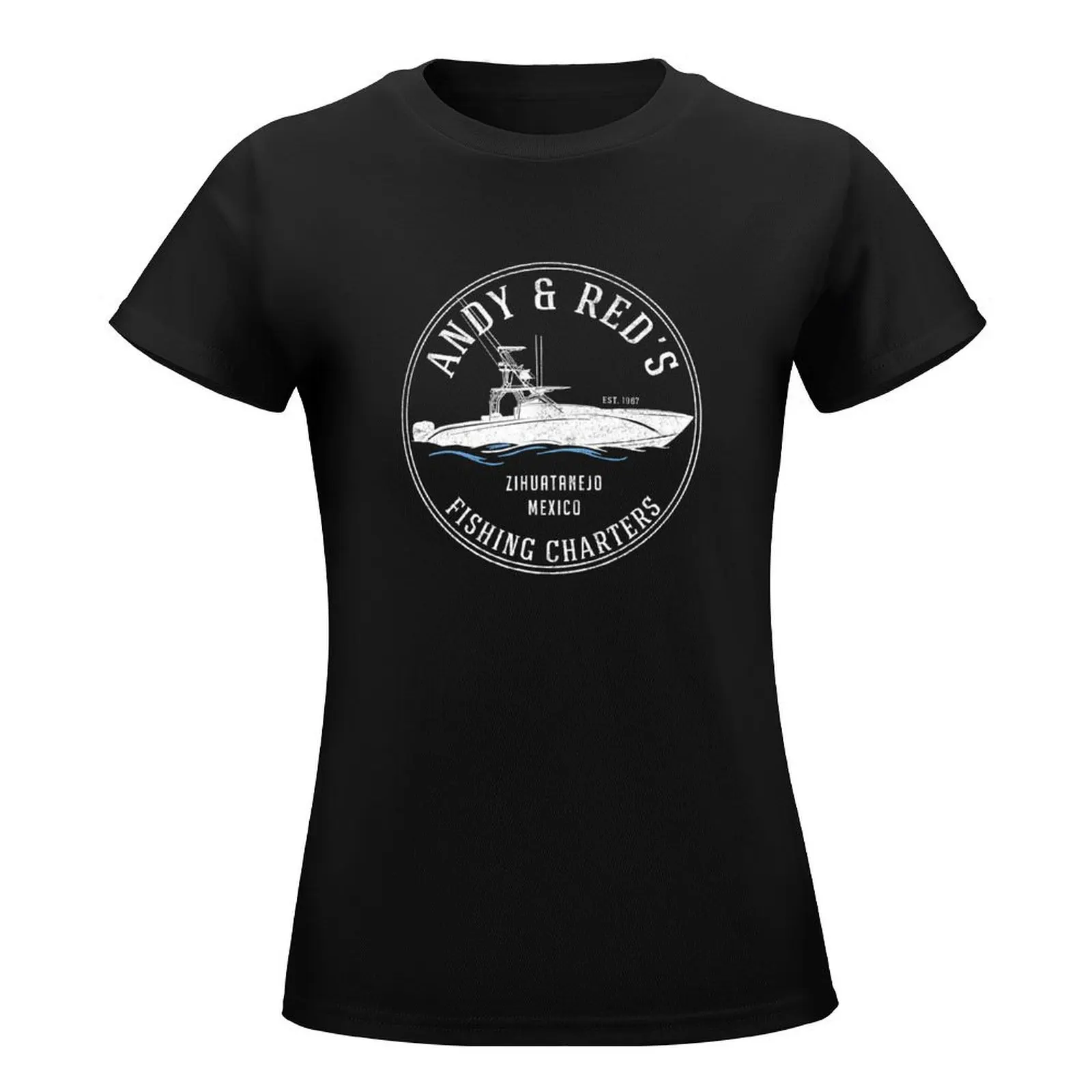 Andy & Red's Fishing Charters T-Shirt cute clothes oversized female Womens graphic t shirts