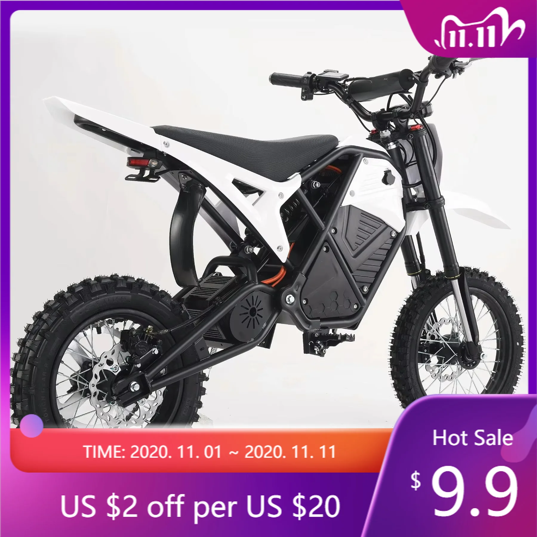 DXY48V 60V 72V 21Ah 30Ah Affordable Lightweight Mini Electric Off-Road Electric Motorcycle Off-Road Motorcycle