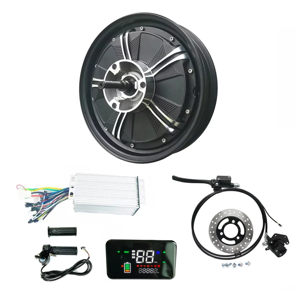 

3.0-10 10 Inch 48V 1000W Brushless Gearless Disc Brake Electric Bike Scooter Scooty Hub Motor Conversion Kit