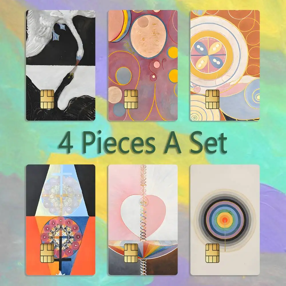 

Art H-Hilma af Klint Paintings Card Stickers Credit Visa Debit Bank Charge Card Bus Metro Waterproof Sticker Decal Decoration