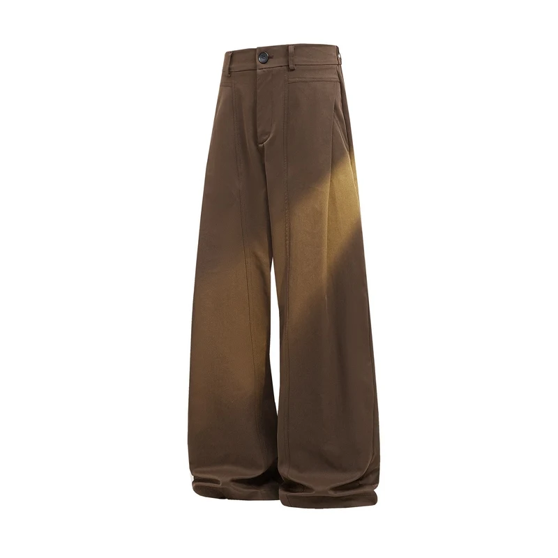 Men's Drapey Suit Pants Oversized Loose Fit Wide Leg Long Trousers Lazy Style Comfy Streetwear Fashion 2026 Bottoms for Man 3XL