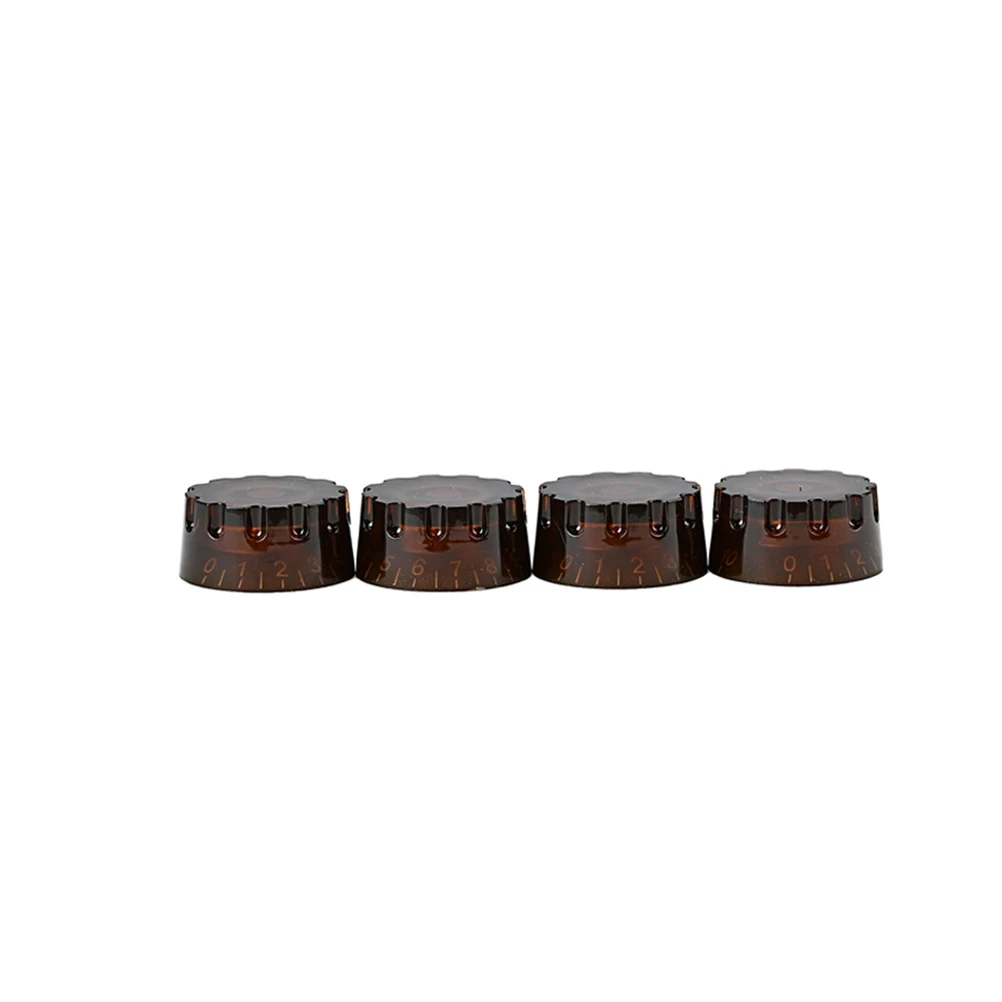 

4 Pcs Guitar Knob Bass Volume Plastic Tuning Tone Buttons Knobs Useful Control Accessories Potentiometer Electric
