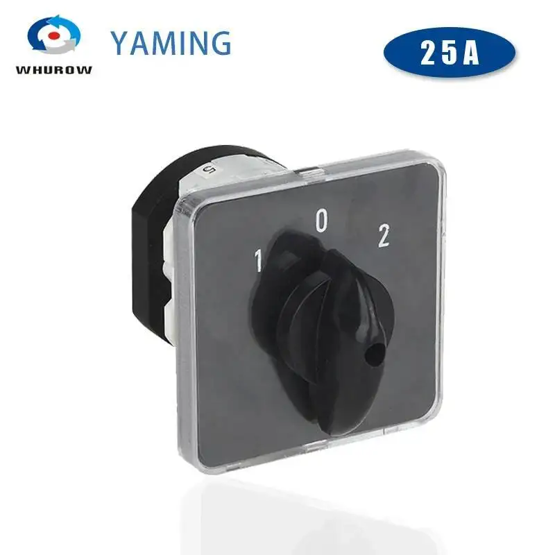

YMZ12-25A Электрический переключатель, серебряный контакт, контроль мощности, поворотная ручка преобразователя ВКЛ-ВЫКЛ, многопозиционный LW31