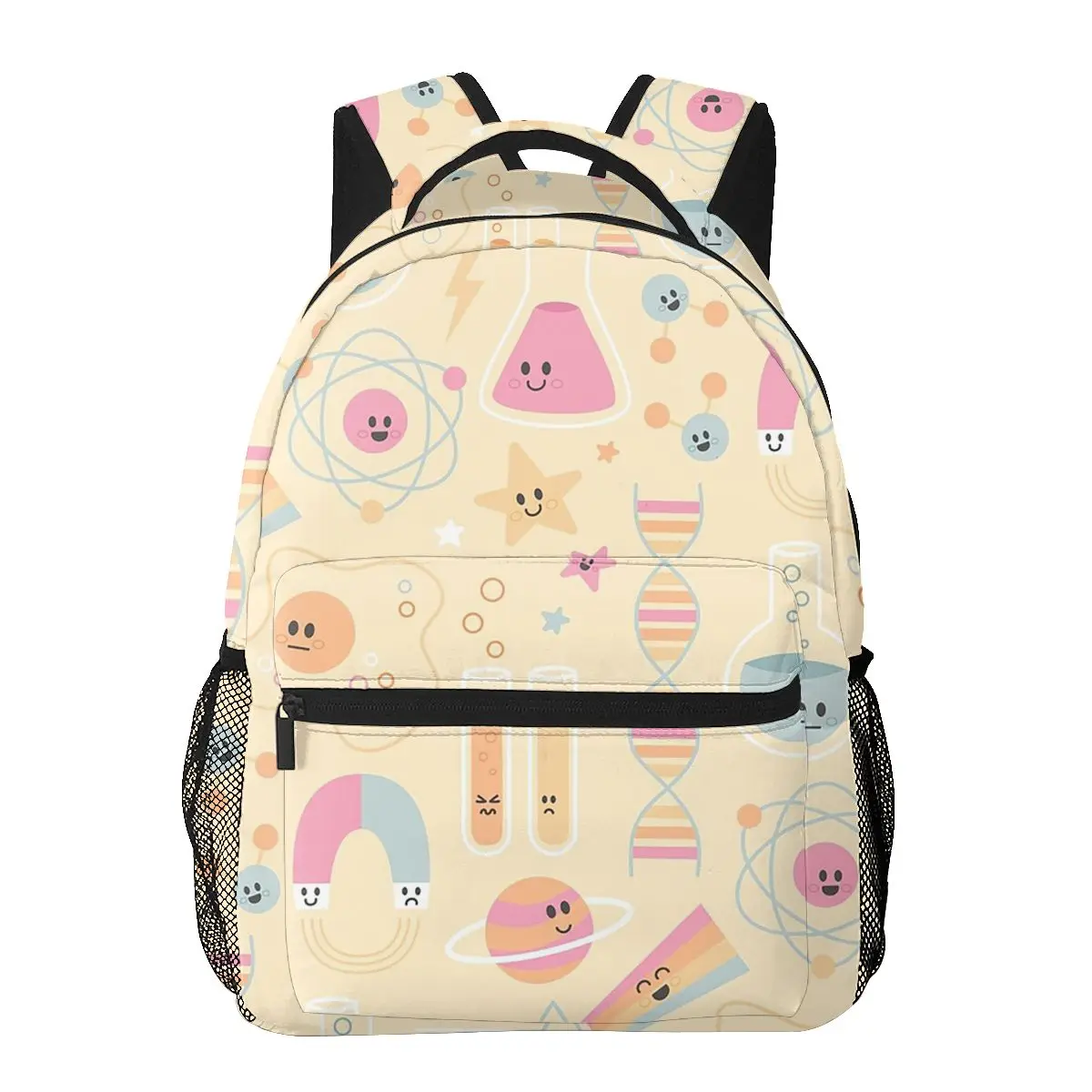 Mochilas de ciencia súper lindas para niños y niñas, mochila escolar de dibujos animados para estudiantes, bolso de hombro de gran capacidad