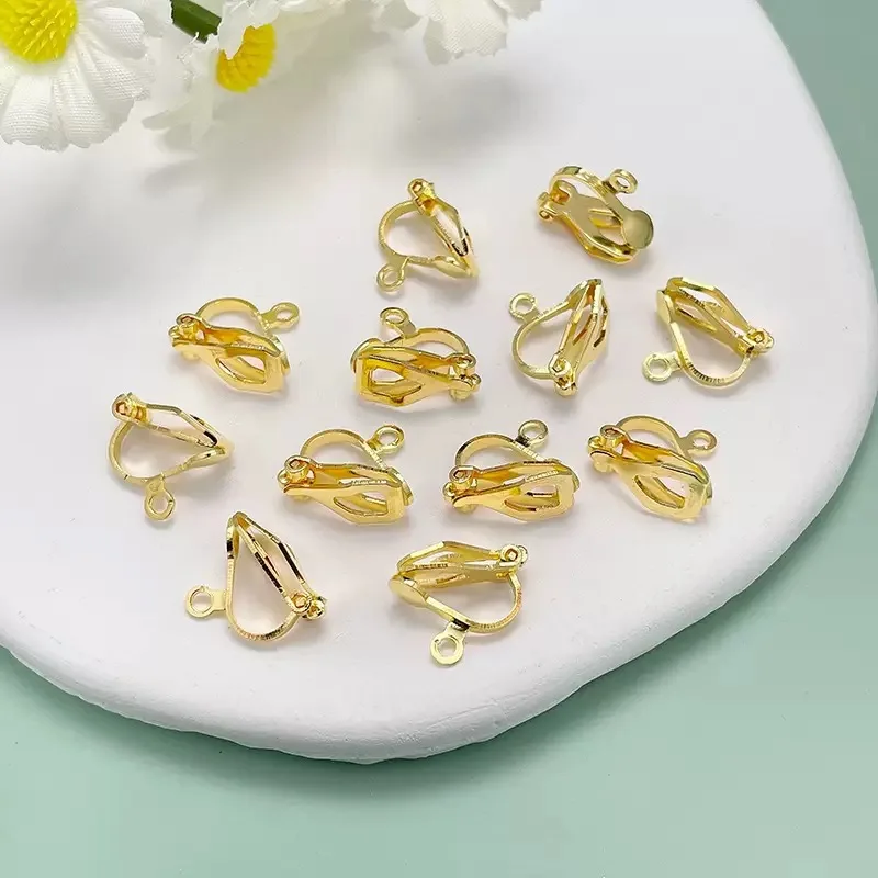 High Quality Hypoallergenic 925 Silver Plated Gold Ear Hook DIY Earring Making Special Ear Buckle with Hole Accessory