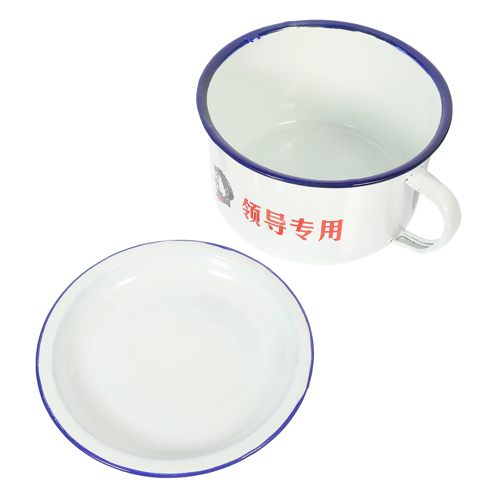 

Enamel Lunch Box Retro Kitchenware Food Bowl Handle Design Kids Container Soup Noodle Storage Healthy Material Premium Quality