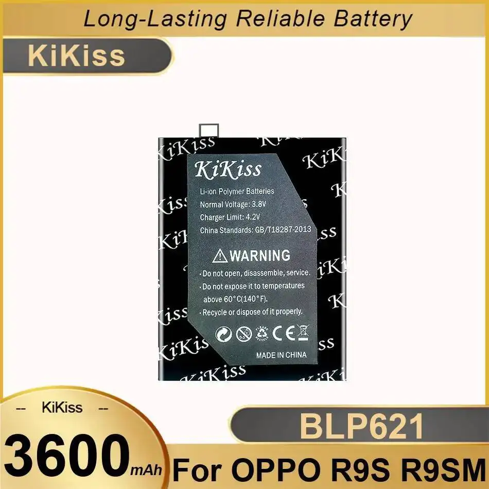 

Надежный аккумулятор для мобильного телефона 3600 мАч BLP621 для Oppo R9S R9SM, прочный