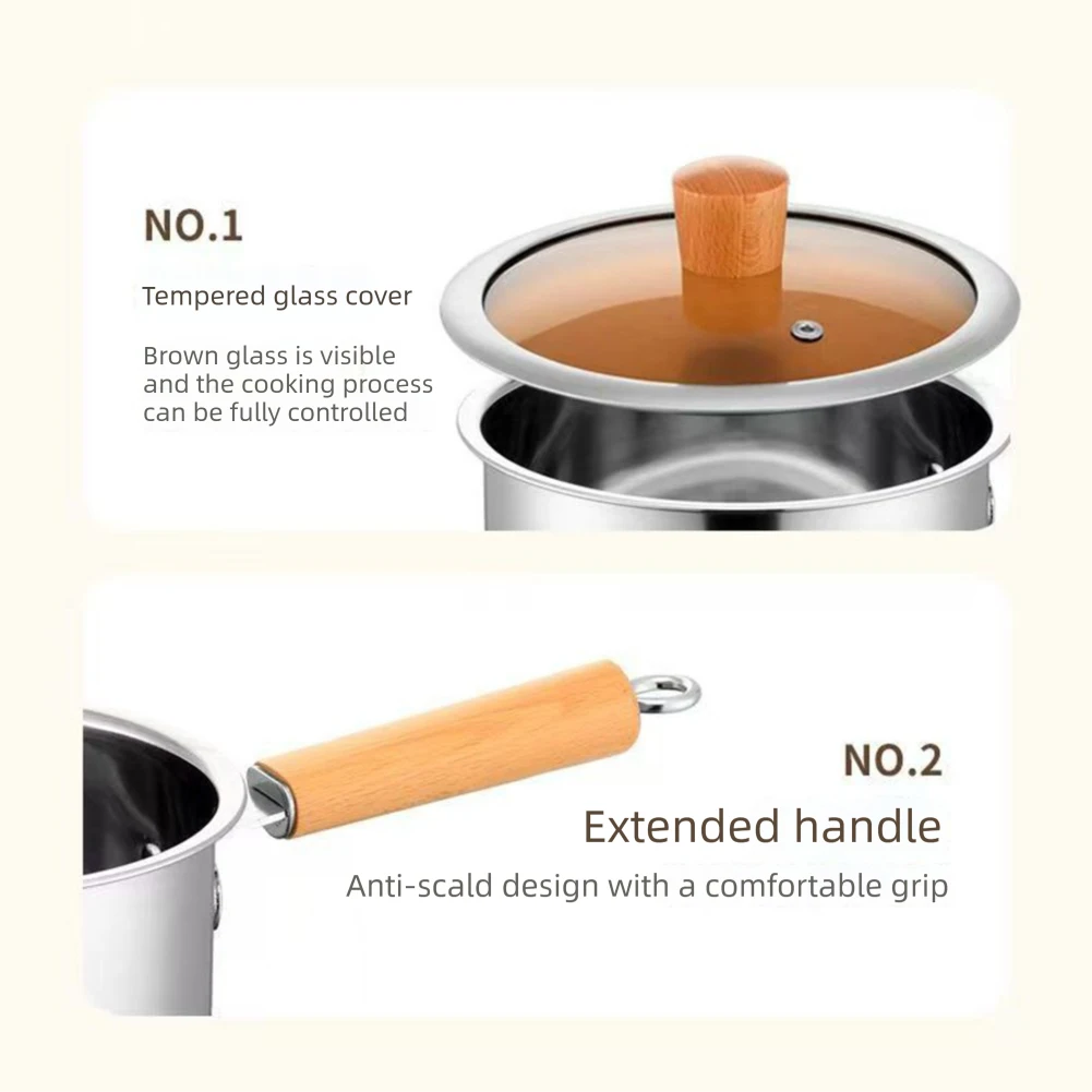 1 Set Multifunctional Stainless Steel Fryer Pot With Basket & Lid Food Cooking Pot For Frying Food Kitchen Cooking Oil Fryer view 5