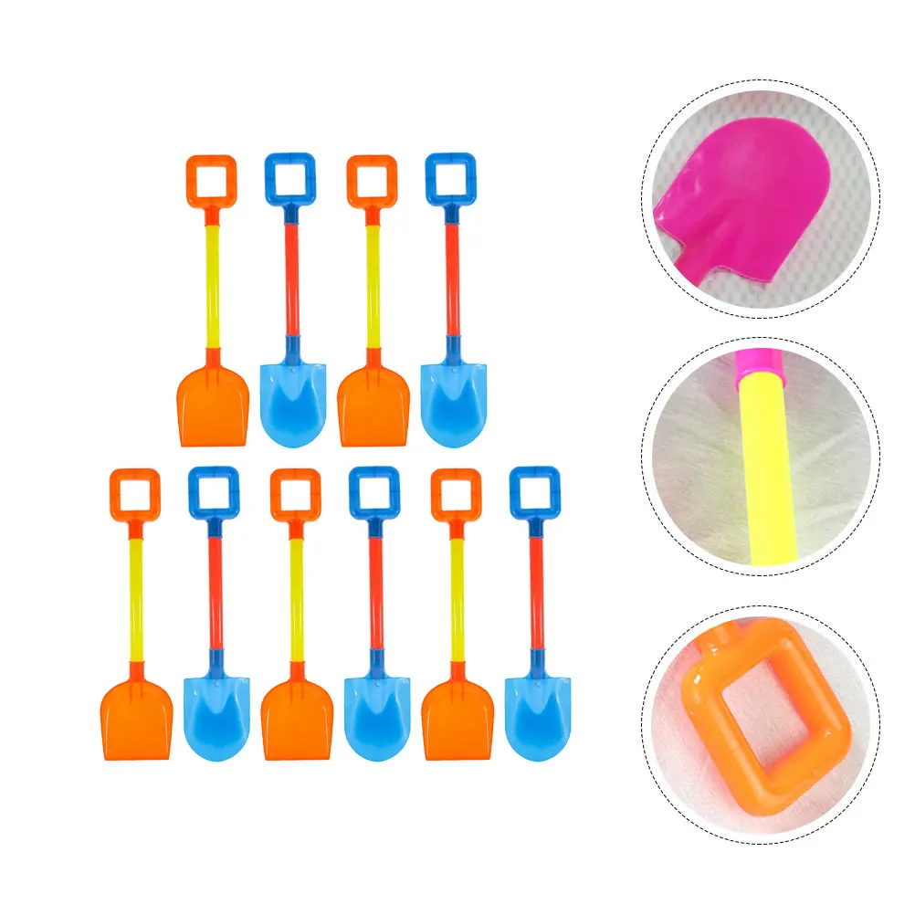 10 Pcs Double Shovel Set Kids Beach Plaything Toy Children Gardening Outdoor Toys for Abs Dig Sand