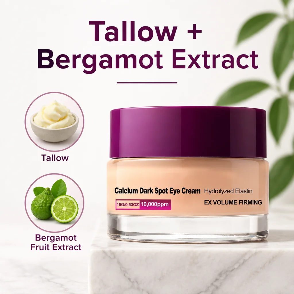 10000 PPM Hydrolyzed Elastin Eye Cream Firming Eye Moisturizer Hydrating Eye Care Cream Gentle Eye Cream Jar Daily Eye Skincare