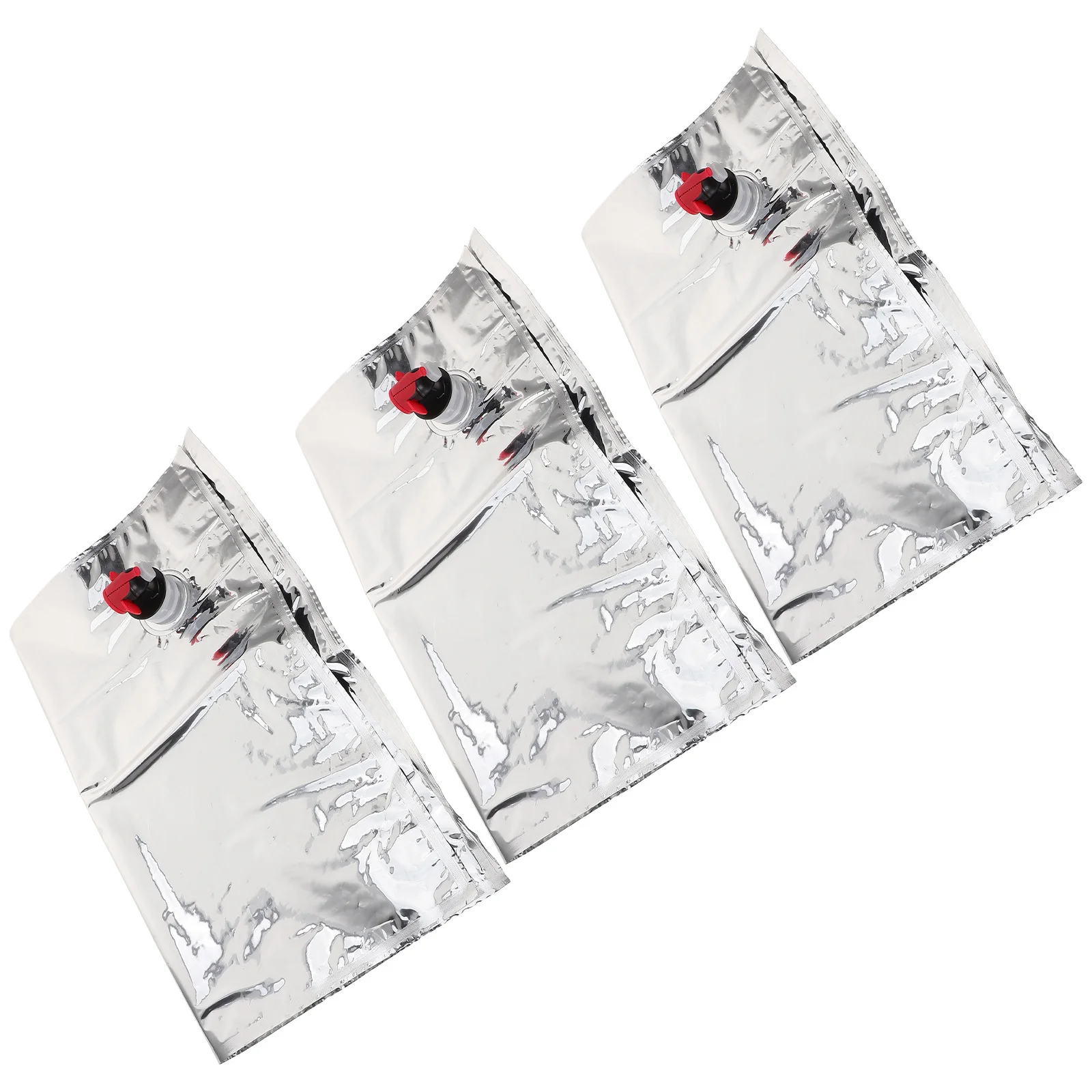 

3pcs Wine Bag Reusable Leakproof Portable Drinking Pouch For Beverage Liquor Juice Outdoor Travel Bar Home Use