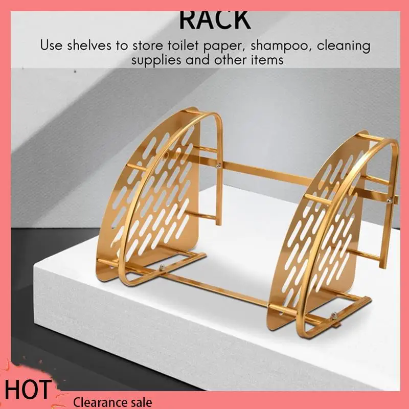 Bathroom Gold Shelf Shower Wall Mounted Corner Basket Shampoo Storage Wall Bathroom Shelf