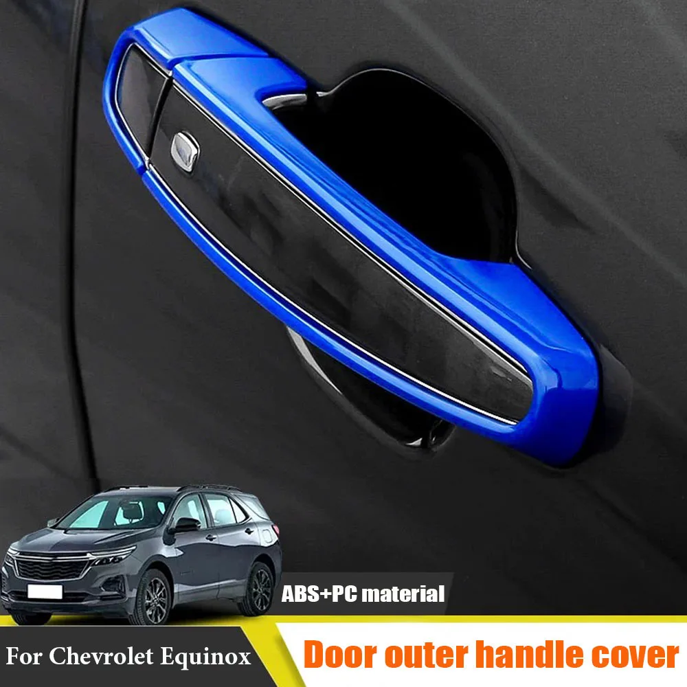 

Front Rear Exterior Outer Door Handles Cover Left / Right For Chevrolet Equinox 2017 2018 2019 2020 2021 2023 2024