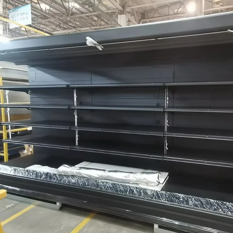 2026 Fruit and Vegetable Refrigerator Open Fridge Multideck Cabinet Display Freezer for Beverage Cooler Customized